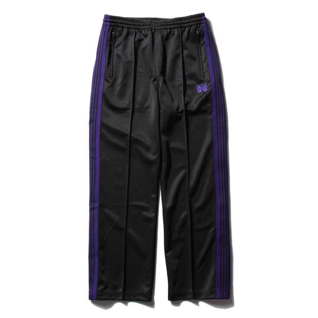 【激安】半額以下- 50%OFFの安い通販 Track NEEDLES Pants Size JO346 lines Purple x Black Straight パンツ